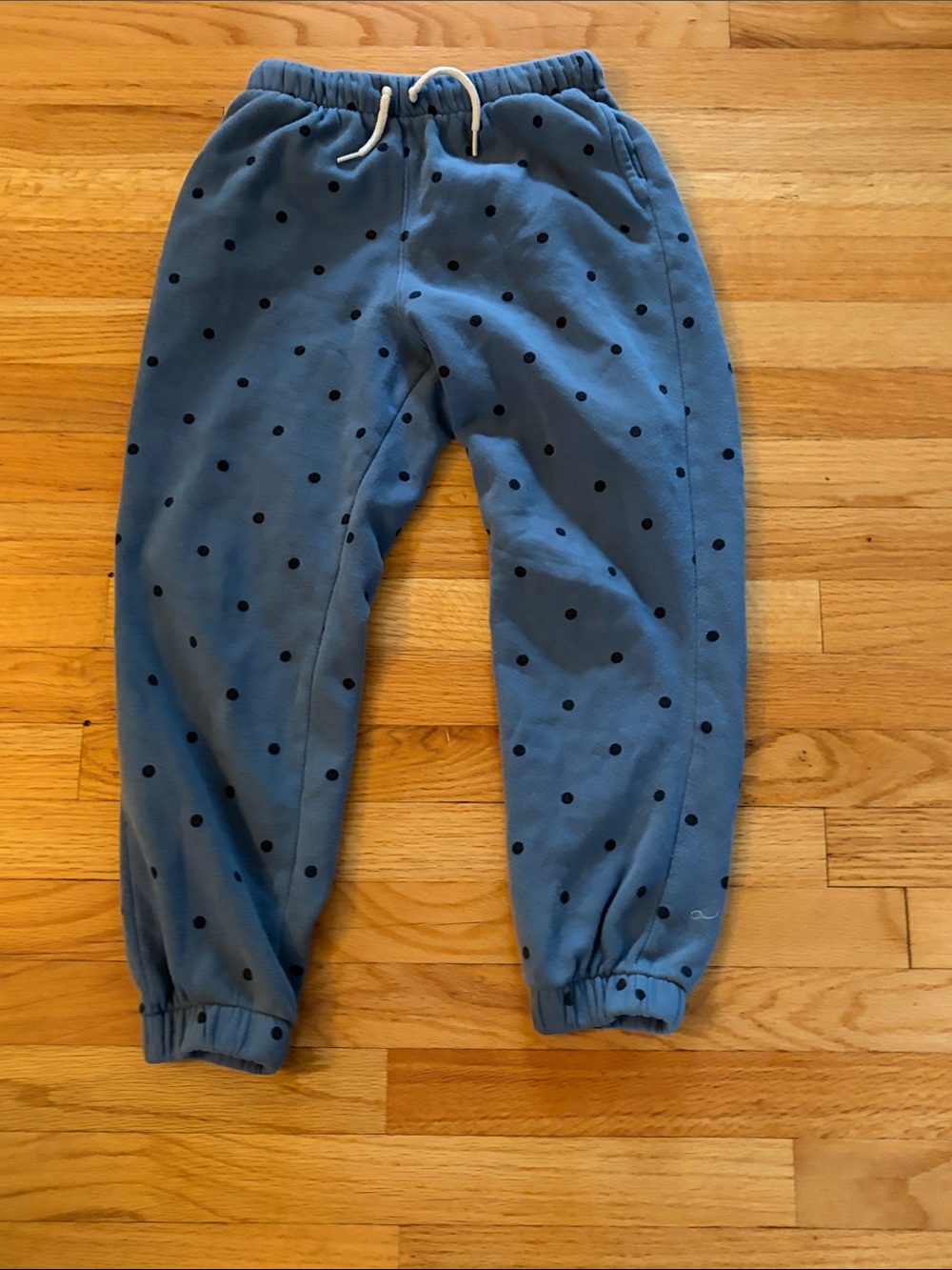 GAP Blue Joggers with Black Polka Dots